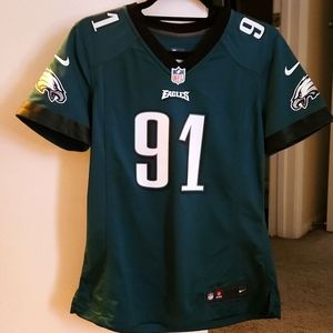 NFL Eagles Fletcher Cox Midnight Green Jersey